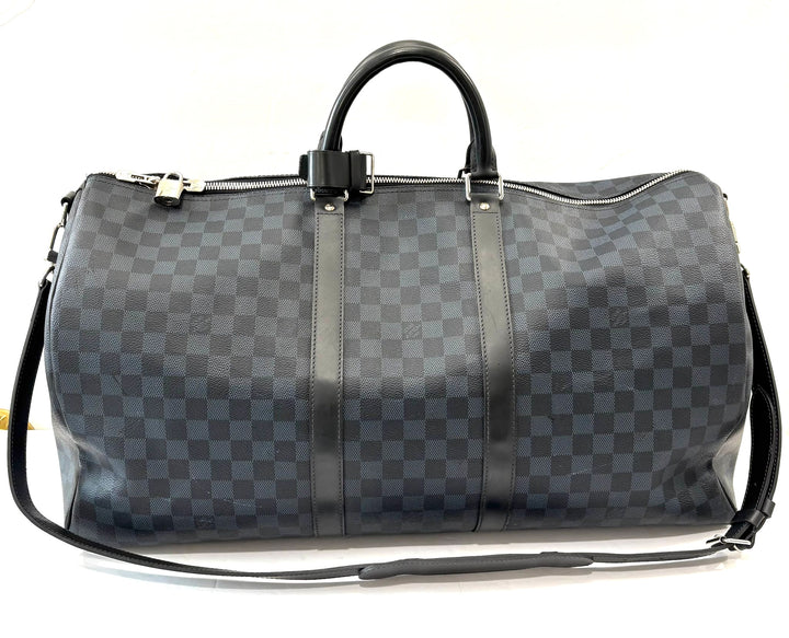 LOUIS VUITTON DAMIER GRAPHITE KEEPALL BANDOULIÈRE 55 BAG