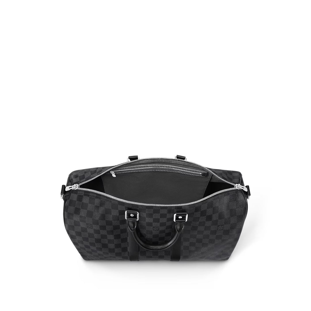 LOUIS VUITTON DAMIER GRAPHITE KEEPALL BANDOULIÈRE 45 BAG