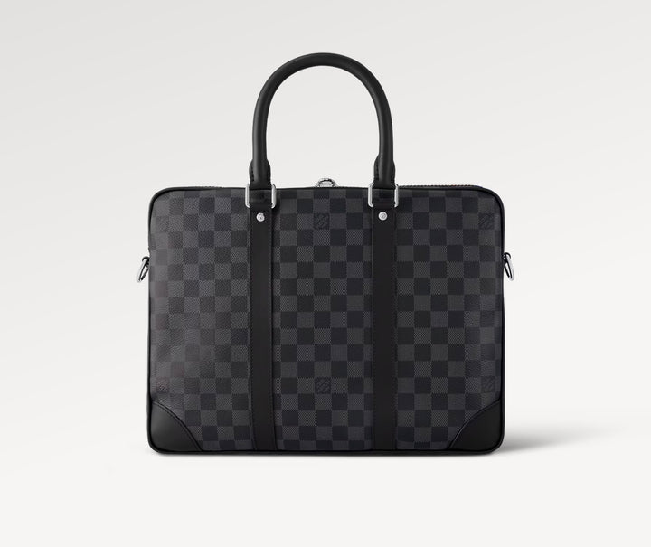 LOUIS VUITTON DAMIER GRAPHITE PORTE DOCUMENTS VOYAGE PM BAG