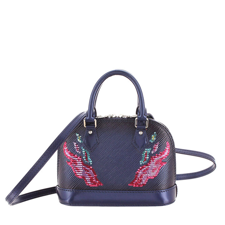 LOUIS VUITTON EPI LEATHER SEQUINS FLAME NANO ALMA BAG