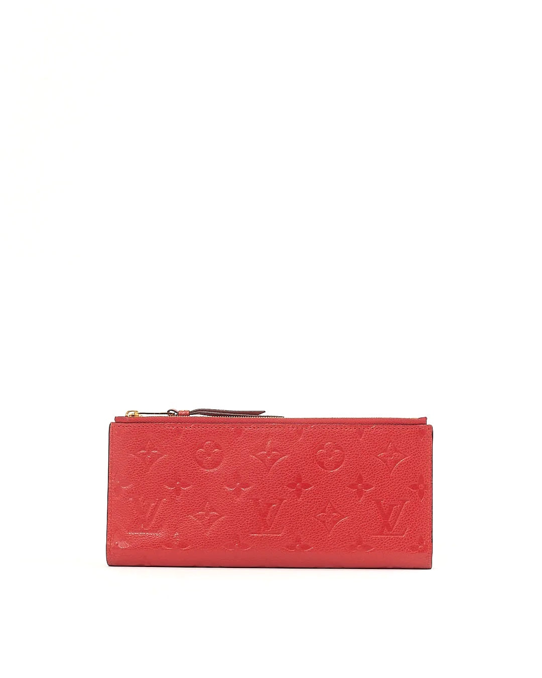 LOUIS VUITTON EMPREINTE LEATHER ADELE WALLET CHERRY