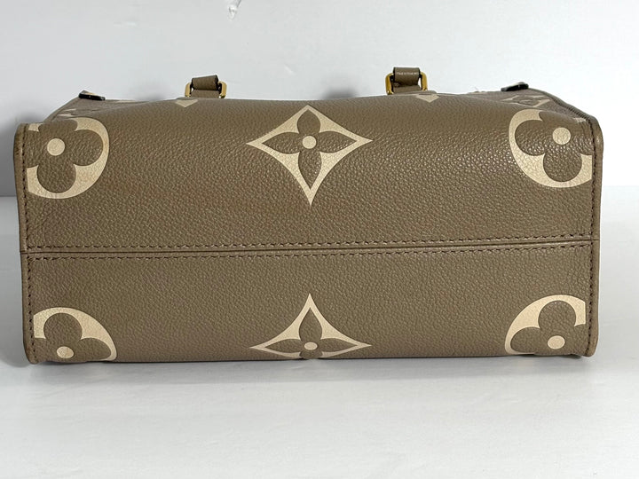 LV EMPREINTE LEATHER BI-COLOR ONTHEGO PM TOTE BAG