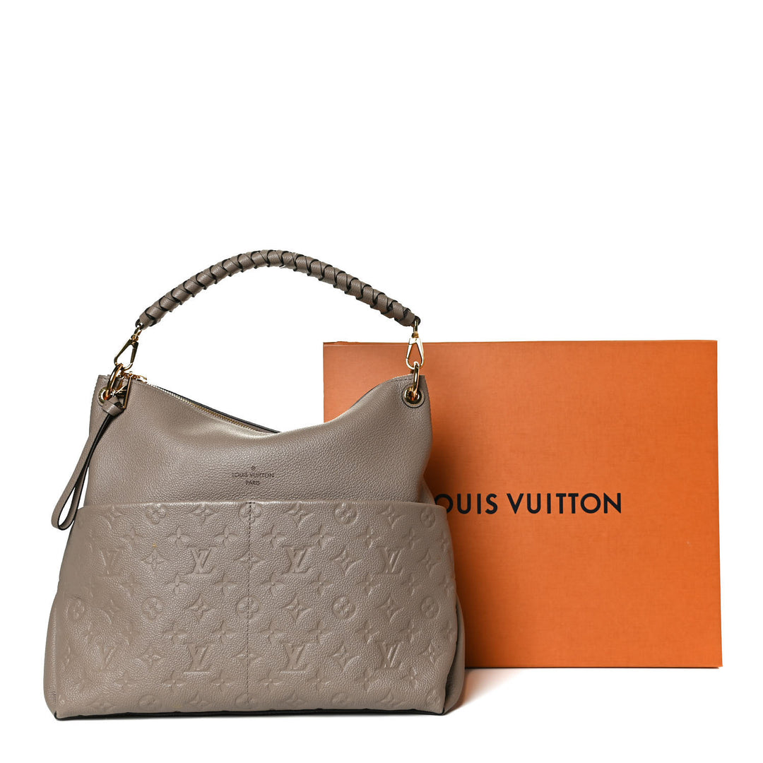 LOUIS VUITTON MONOGRAM EMPREINTE LEATHER MAIDA HOBO BAG TOURTERELLE