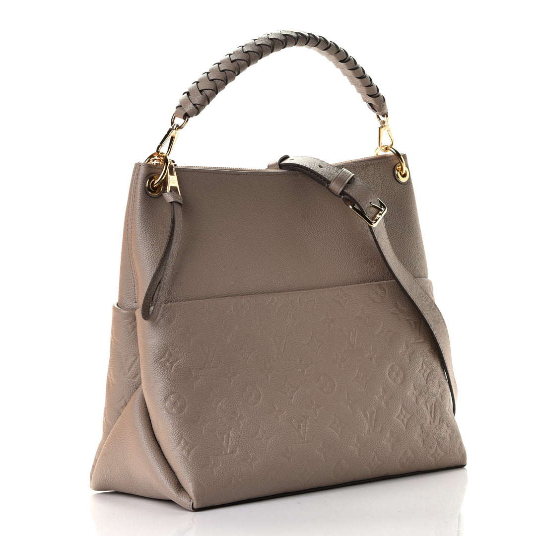 LOUIS VUITTON MONOGRAM EMPREINTE LEATHER MAIDA HOBO BAG TOURTERELLE