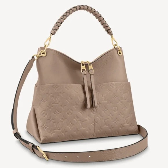 LOUIS VUITTON MONOGRAM EMPREINTE LEATHER MAIDA HOBO BAG TOURTERELLE