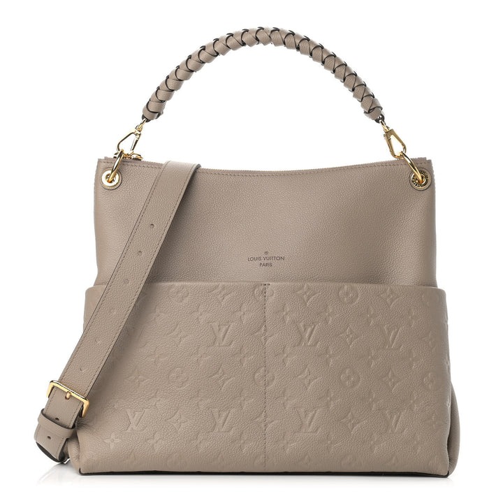LOUIS VUITTON MONOGRAM EMPREINTE LEATHER MAIDA HOBO BAG TOURTERELLE