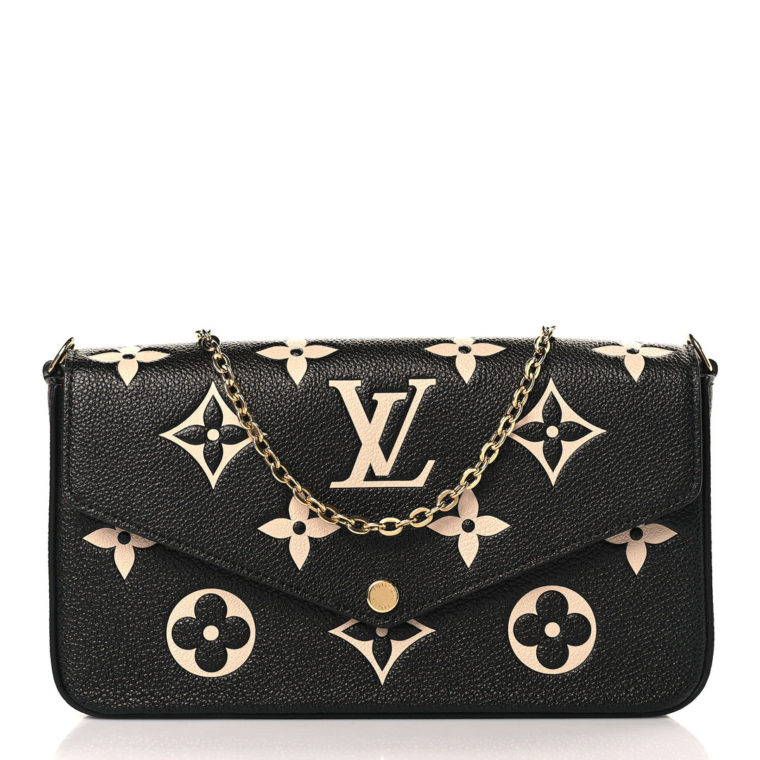 LOUIS VUITTON MONOGRAM EMPREINTE FÉLICIE LEATHER POCHETTE