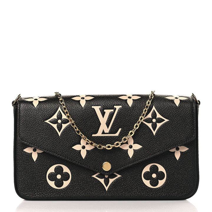 LOUIS VUITTON MONOGRAM EMPREINTE FÉLICIE LEATHER POCHETTE