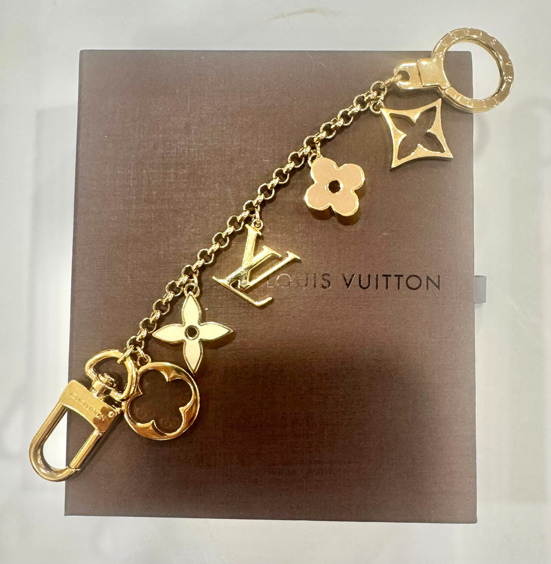 LOUIS VUITTON FLEUR DE MONOGRAM BAG CHARM