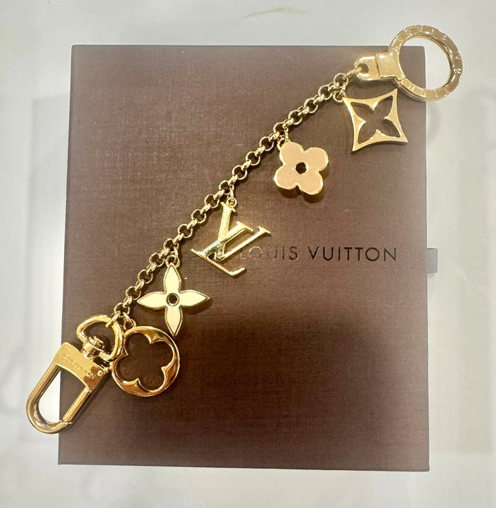 LOUIS VUITTON FLEUR DE MONOGRAM BAG CHARM
