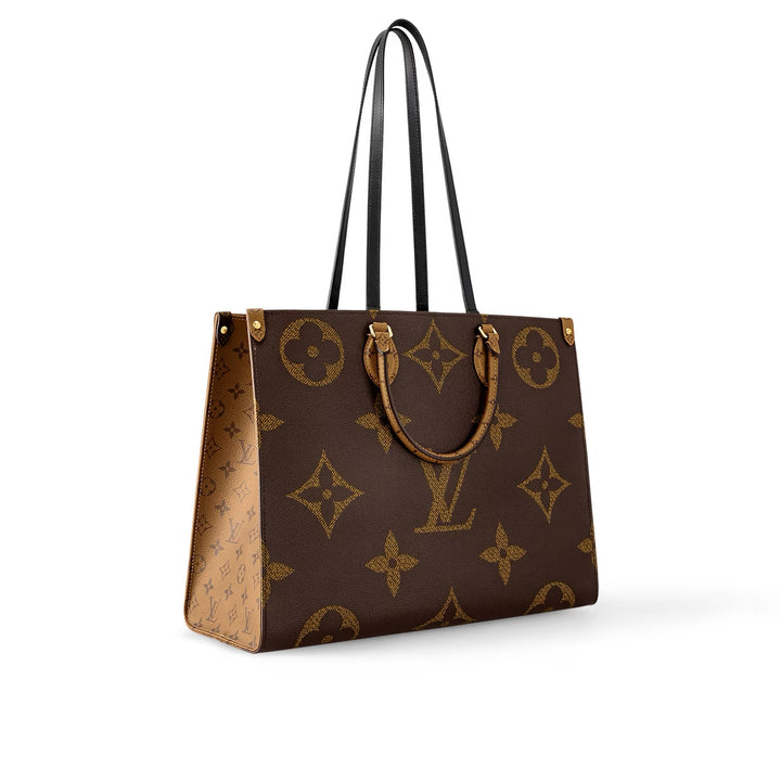 LOUIS VUITTON GIANT REVERSE MONOGRAM "ON THE GO" TOTE BAG GM