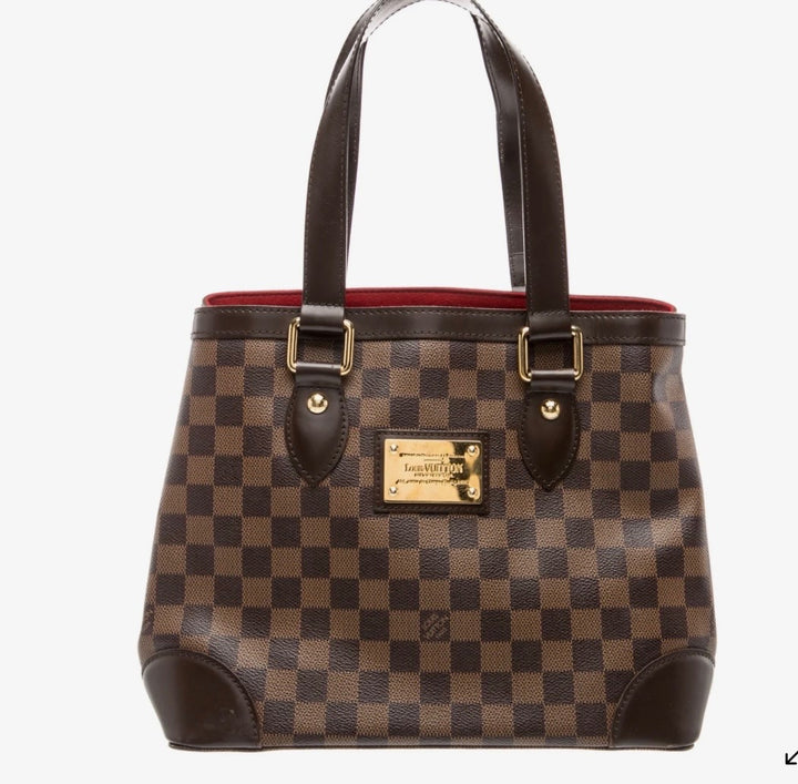 LOUIS VUITTON DAMIER EBENE HAMPSTEAD PM TOTE BAG