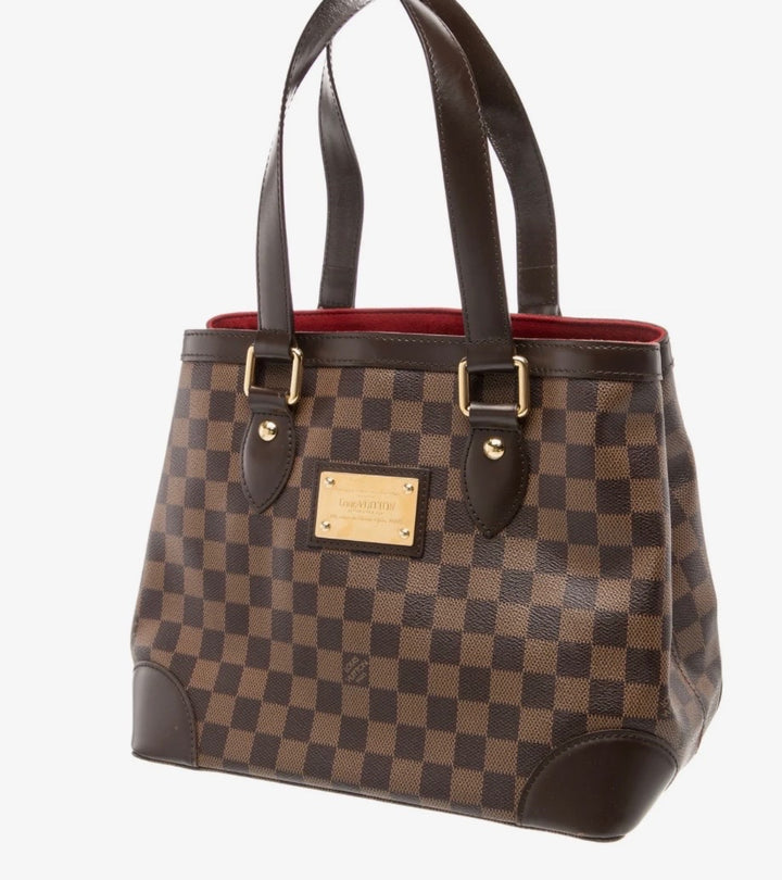 LOUIS VUITTON DAMIER EBENE HAMPSTEAD PM TOTE BAG