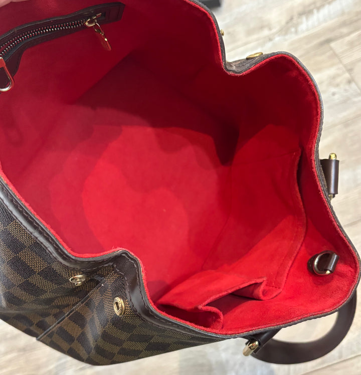 LOUIS VUITTON DAMIER EBENE HAMPSTEAD PM TOTE BAG