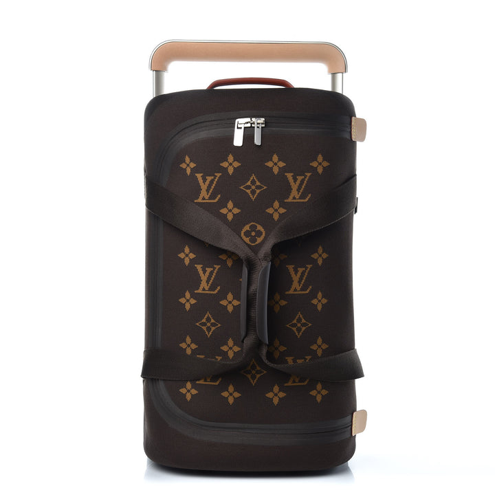 LOUIS VUITTON MONOGRAM JACQUARD KNIT HORIZON SOFT DUFFLE 55 BAG