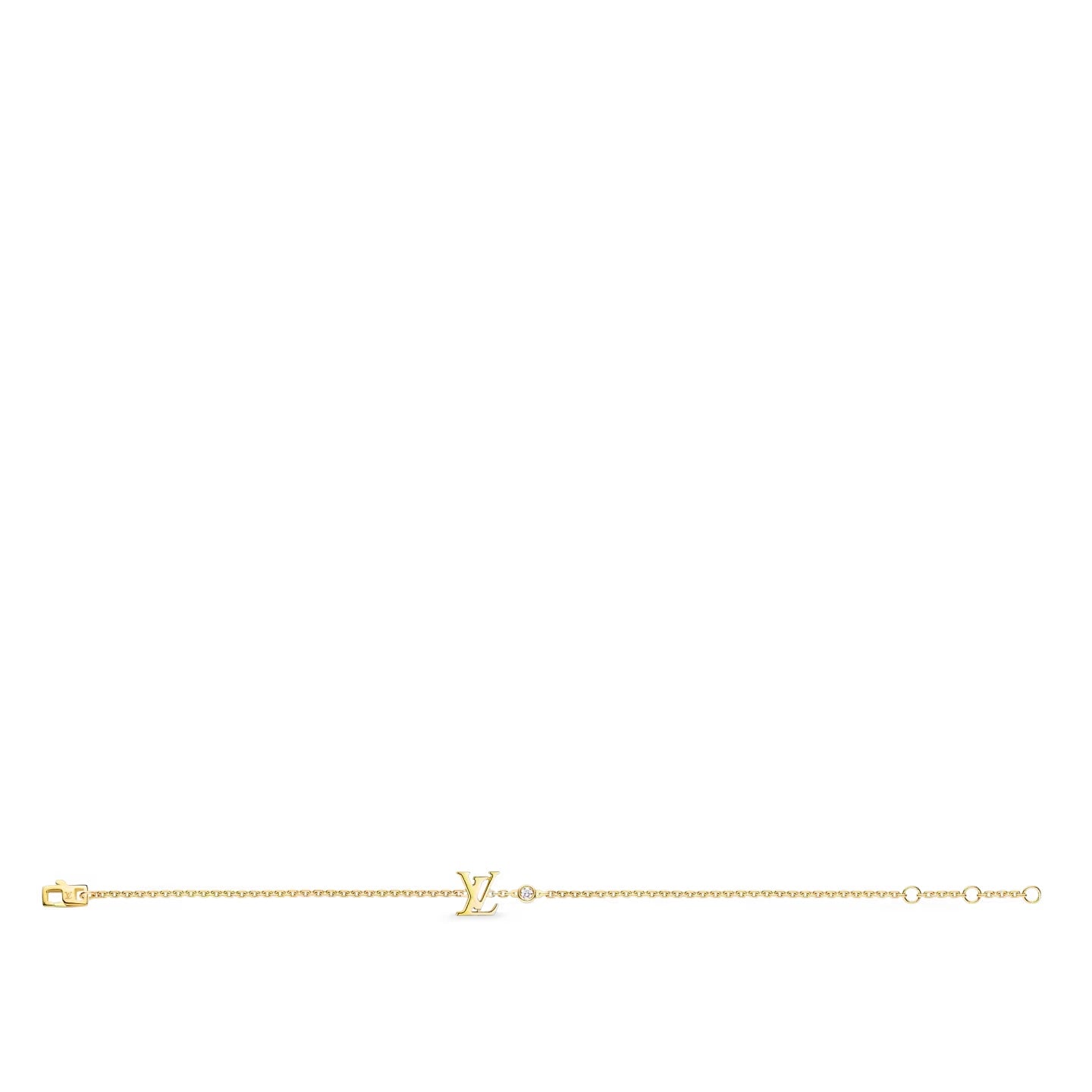 Louis Vuitton 18K Yellow Gold Diamond Idylle Blossom LV Bracelet