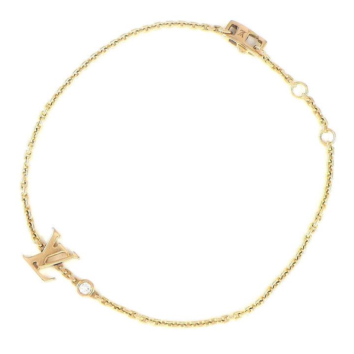LOUIS VUITTON IDYLLE BLOSSOM LV DIAMOND 18K GOLD BRACELET