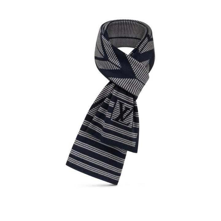 LOUIS VUITTON KARAKOSTRIP WOOL CASHMERE LV SCARF