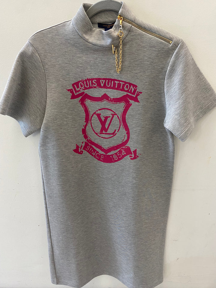 LOUIS VUITTON COAT OF ARMS T-SHIRT DRESS