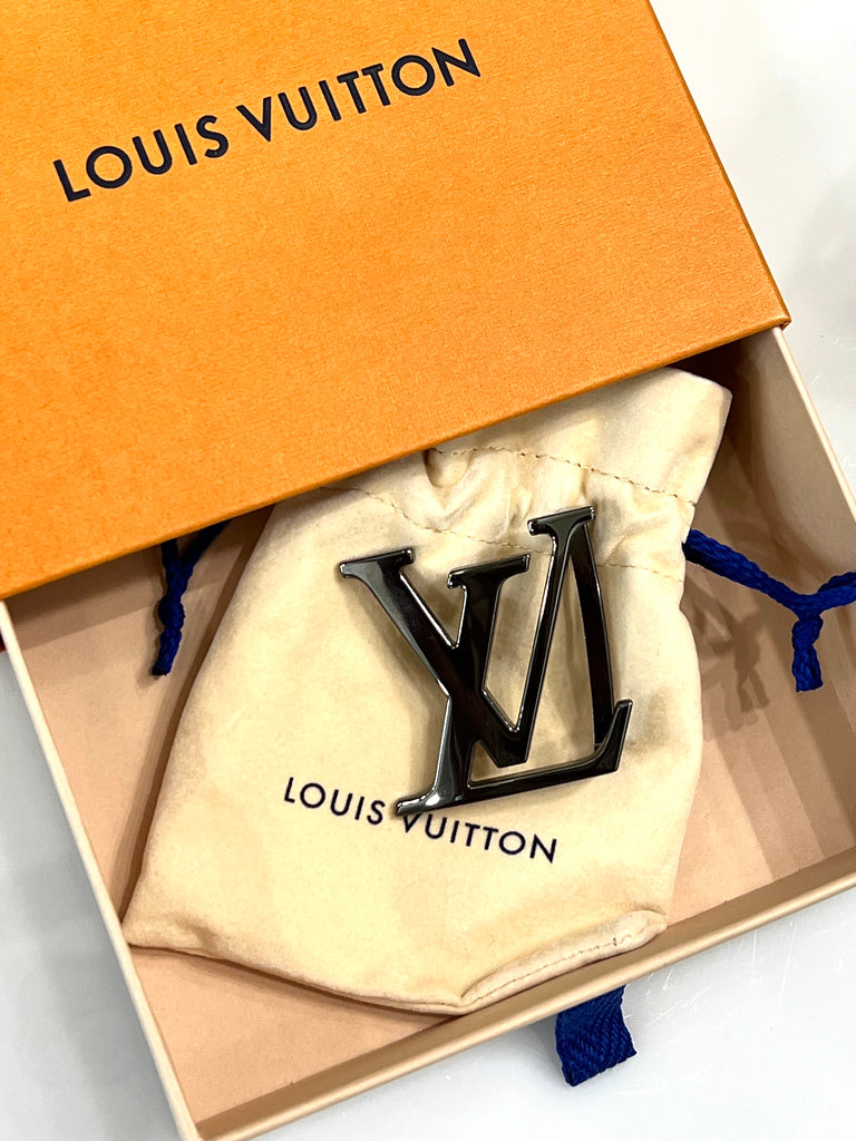 LOUIS VUITTON LV INITIALS BELT BUCKLE – Caroline's Fashion Luxuries