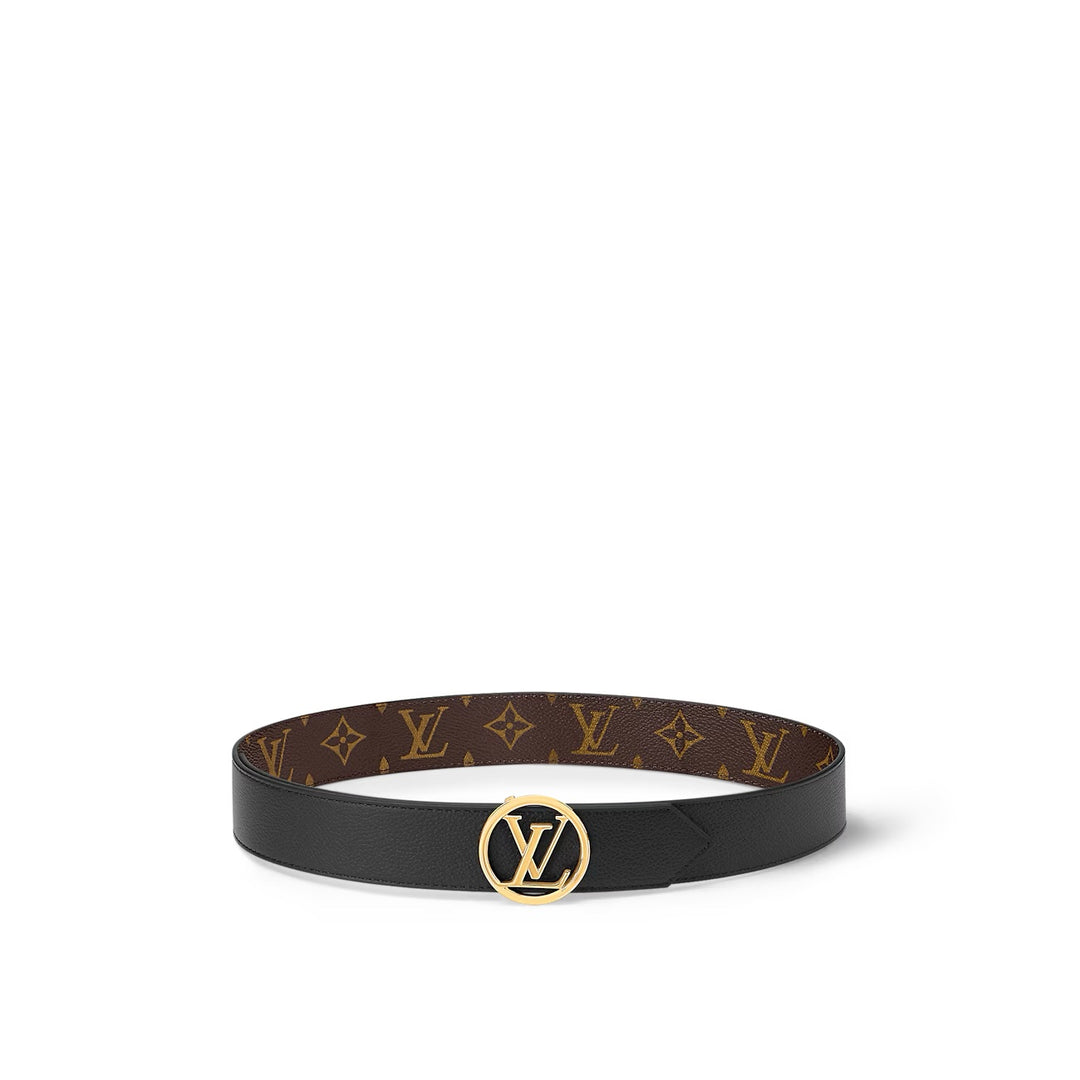 LOUIS VUITTON LV MONOGRAM CIRCLE BUCKLE REVERSIBLE BELT