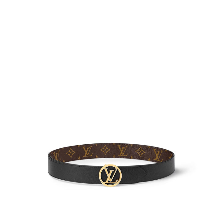 LOUIS VUITTON LV MONOGRAM CIRCLE BUCKLE REVERSIBLE BELT