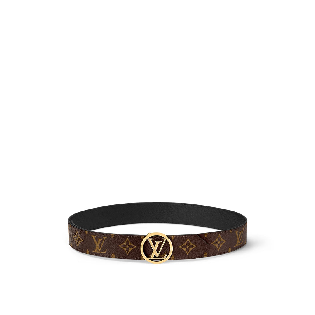 LOUIS VUITTON LV MONOGRAM CIRCLE BUCKLE REVERSIBLE BELT