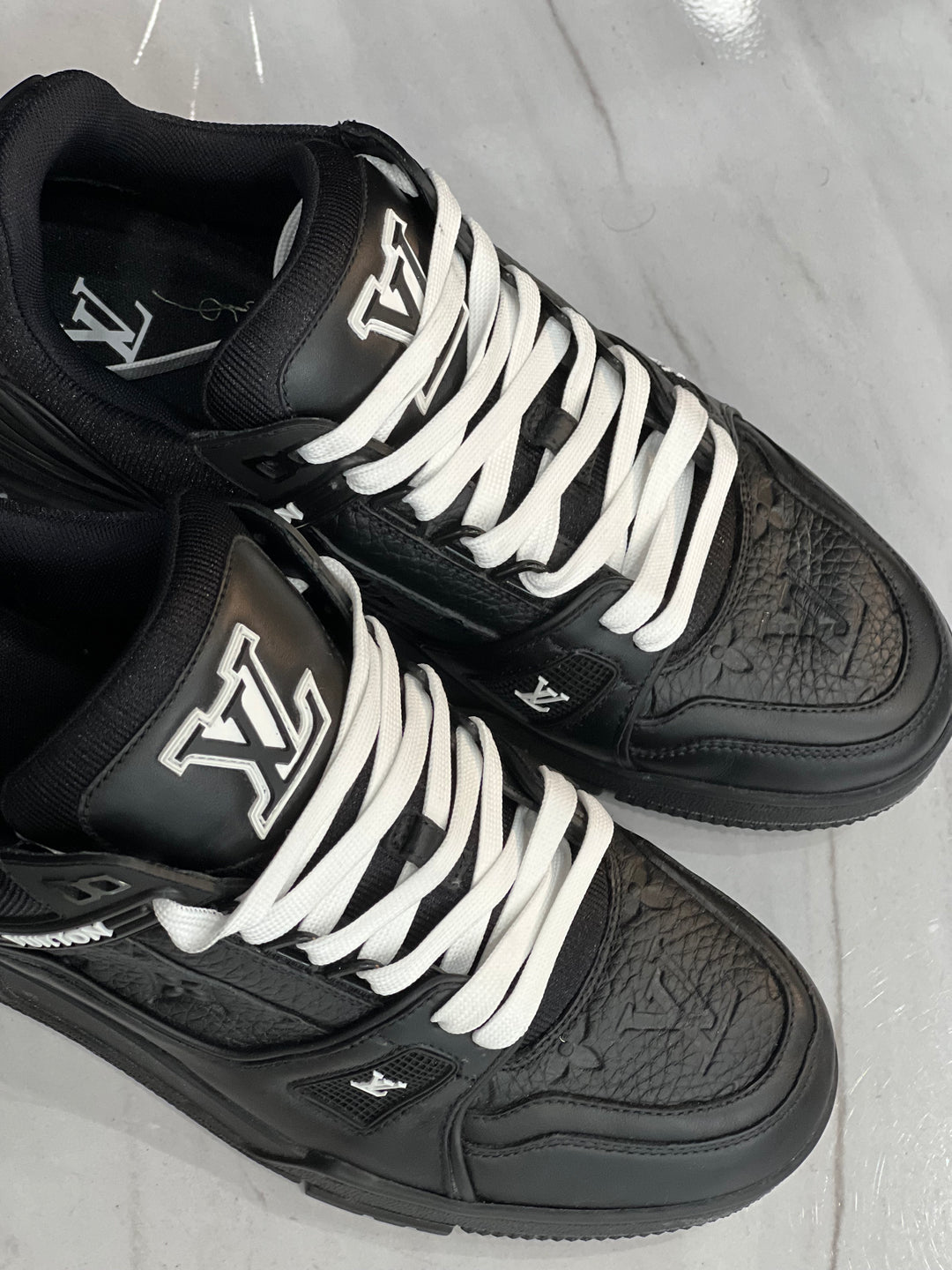 LOUIS VUITTON LV TRAINER SNEAKERS – Caroline's Fashion Luxuries