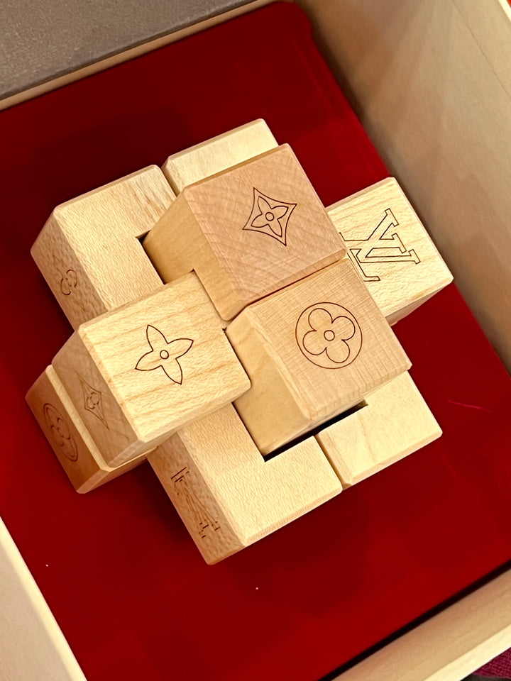 LOUIS VUITTON LE PATEKI WOOD CUBE PUZZLE