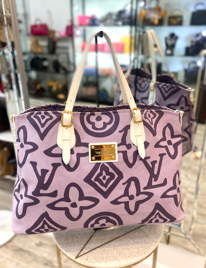 LOUIS VUITTON LIMITED EDITION TAHITIENNE CABAS GM TOTE BAG
