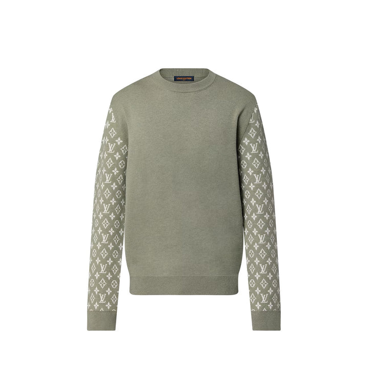 LOUIS VUITTON CASHMERE MIX SIGNATURE MONOGRAM CREWNECK SWEATER