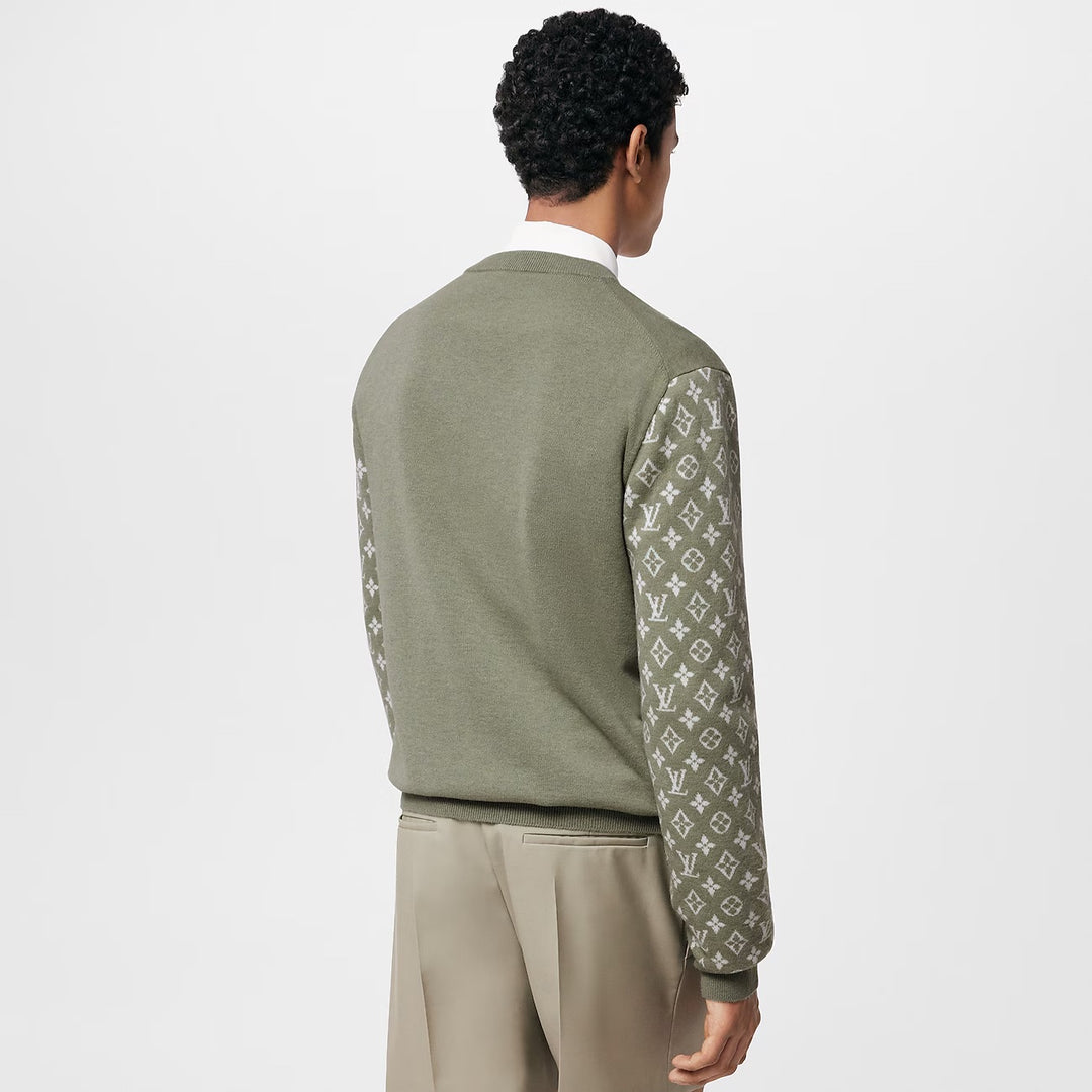 LOUIS VUITTON CASHMERE MIX SIGNATURE MONOGRAM CREWNECK SWEATER