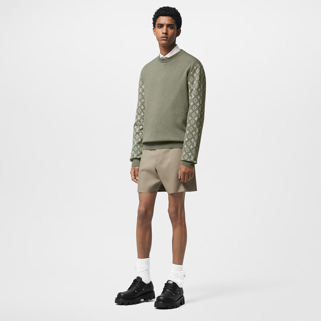 LOUIS VUITTON CASHMERE MIX SIGNATURE MONOGRAM CREWNECK SWEATER