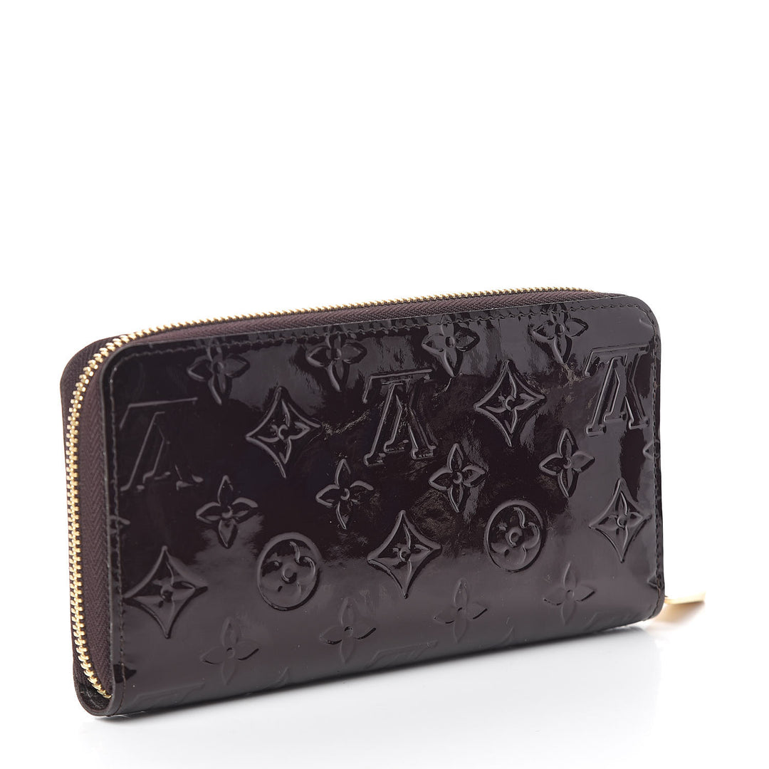 LOUIS VUITTON MONOGRAM VERNIS ZIPPY WALLET AMARANTE