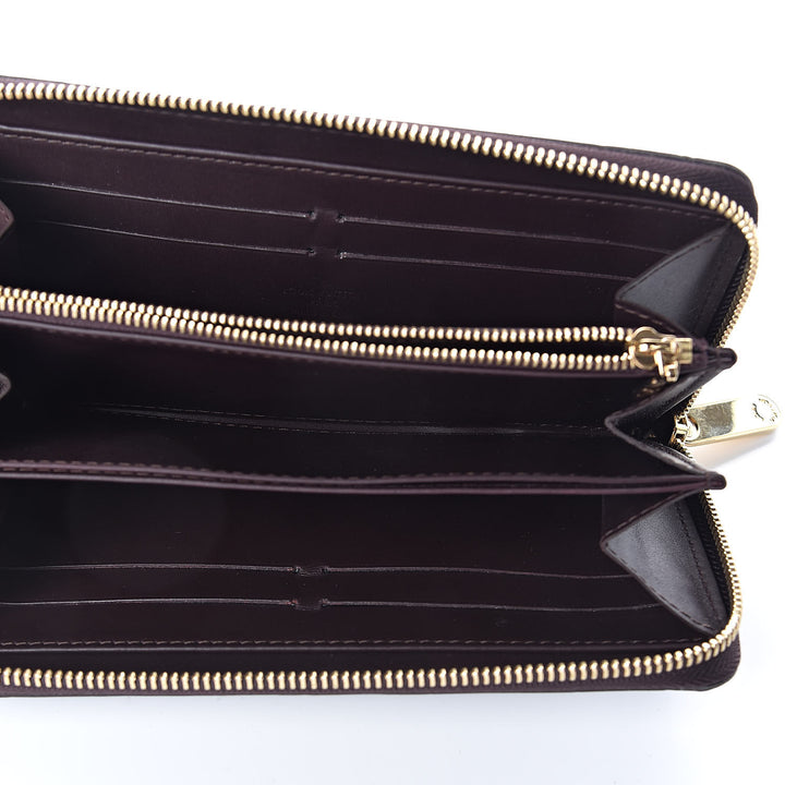 LOUIS VUITTON MONOGRAM VERNIS ZIPPY WALLET AMARANTE