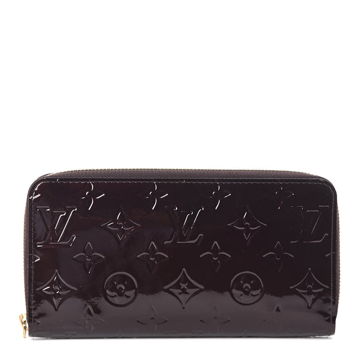LOUIS VUITTON MONOGRAM VERNIS ZIPPY WALLET AMARANTE