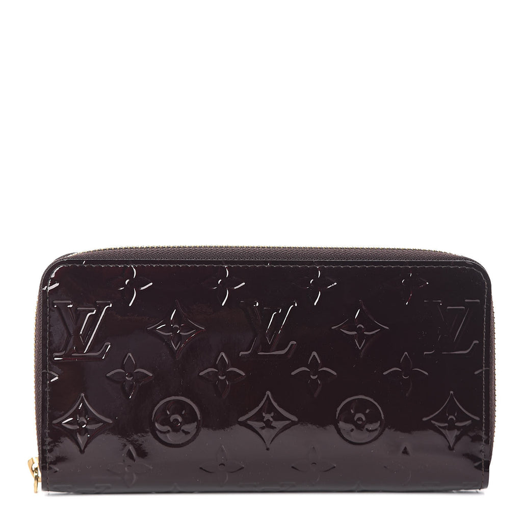 Louis Vuitton Amarante Monogram Vernis Leather Zippy Wallet