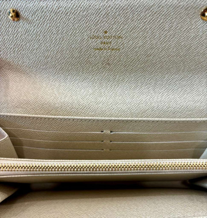 LOUIS VUITTON MONOGRAM MINI LIN SARAH WALLET