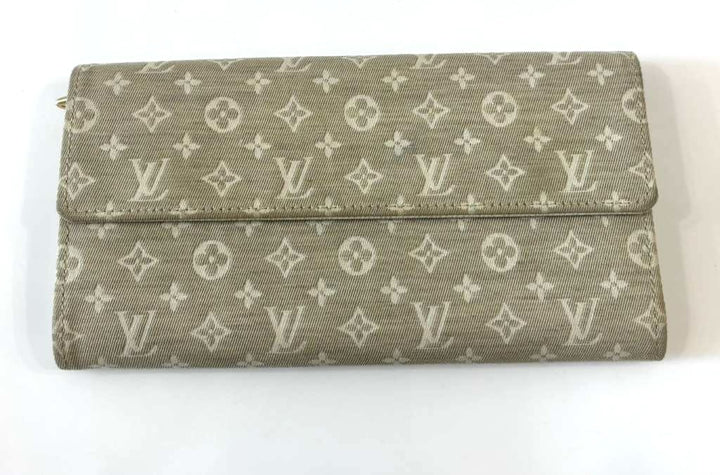 LOUIS VUITTON MONOGRAM MINI LIN SARAH WALLET