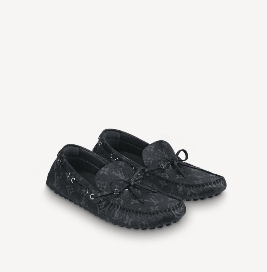 Louis Vuitton Monogram Eclipse Arizona Car Moccasin Shoes LOUIS VUITTON MONOGRAM ARIZONA MOCCASIN – Caroline main image 3