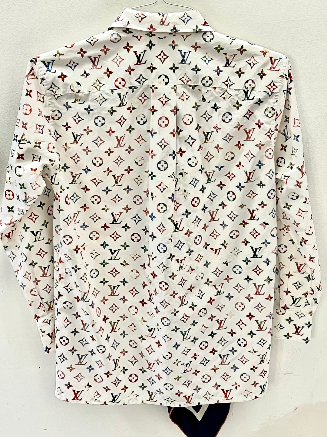 LOUIS VUITTON MULTICOLOR MONOGRAM BLOUSE WITH SCARF