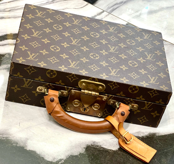 LOUIS VUITTON MONOGRAM BOITE BIJOUX 34 JEWELRY CASE HARD