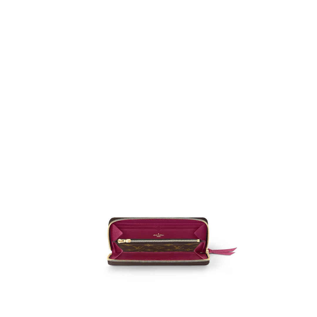 LOUIS VUITTON MONOGRAM CLÉMENCE WALLET FUCHSIA