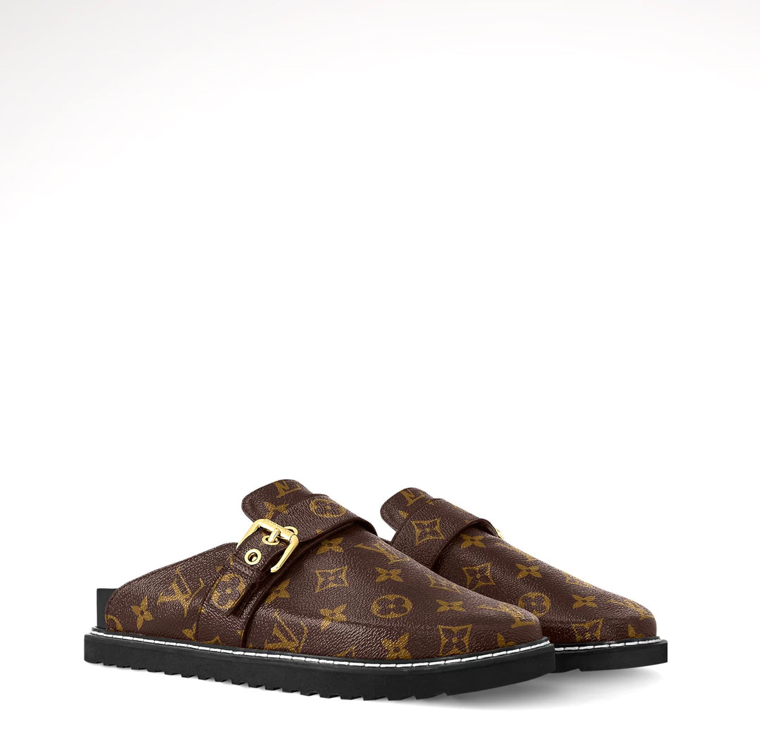 専用　LOUIS VUITTON Monogram canvas Mules LOUIS VUITTON MONOGRAM COSY FLAT COMFORT MULES – Caroline's