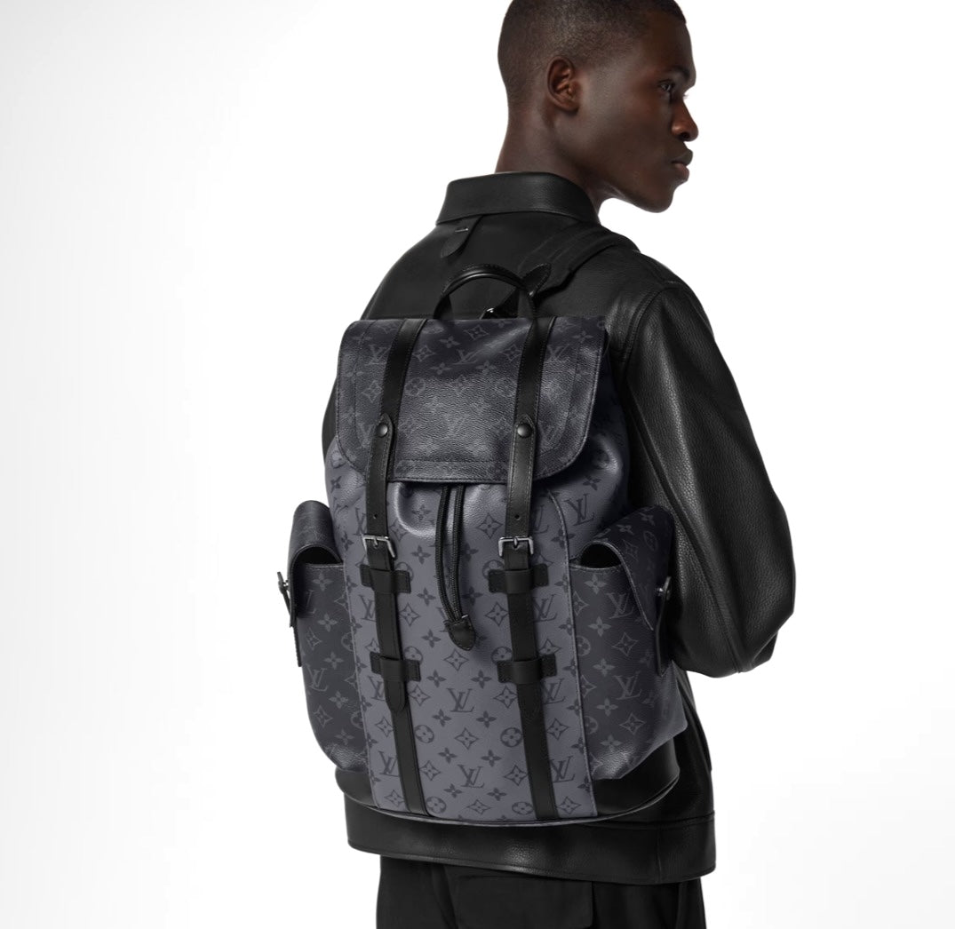 LOUIS VUITTON REVERSE MONOGRAM ECLIPSE CHRISTOPHER BACKPACK MM – Caroline's Fashion Luxuries