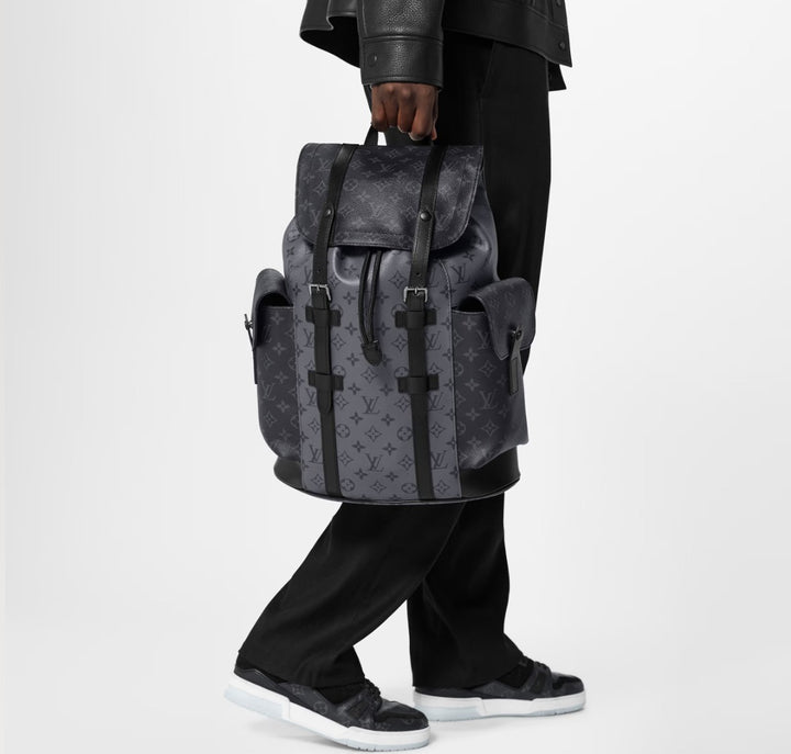 LOUIS VUITTON REVERSE MONOGRAM ECLIPSE CHRISTOPHER BACKPACK MM – Caroline's Fashion Luxuries