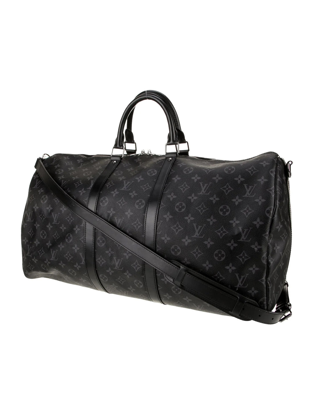 LOUIS VUITTON MONOGRAM ECLIPSE KEEPALL BANDOULIÈRE 55 BAG