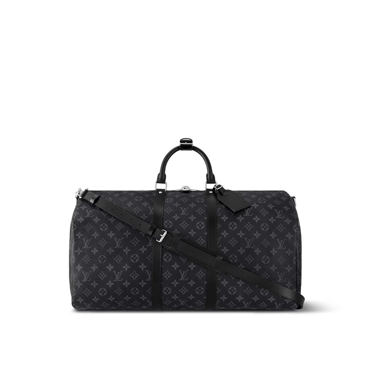 LOUIS VUITTON MONOGRAM ECLIPSE KEEPALL BANDOULIÈRE 55 BAG