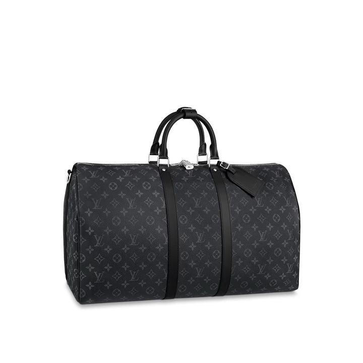 LOUIS VUITTON MONOGRAM ECLIPSE KEEPALL BANDOULIÈRE 55 BAG