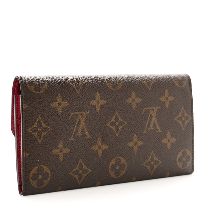 LOUIS VUITTON MONOGRAM EMILIE WALLET FUCHSIA